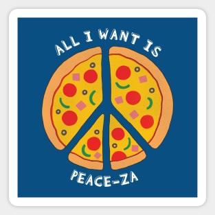 Love Pizza Love Peace Magnet